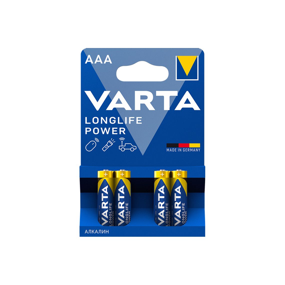 ელემენტი VARTA Longlife Power 4 AAA — ელემენტები და ბატარეები